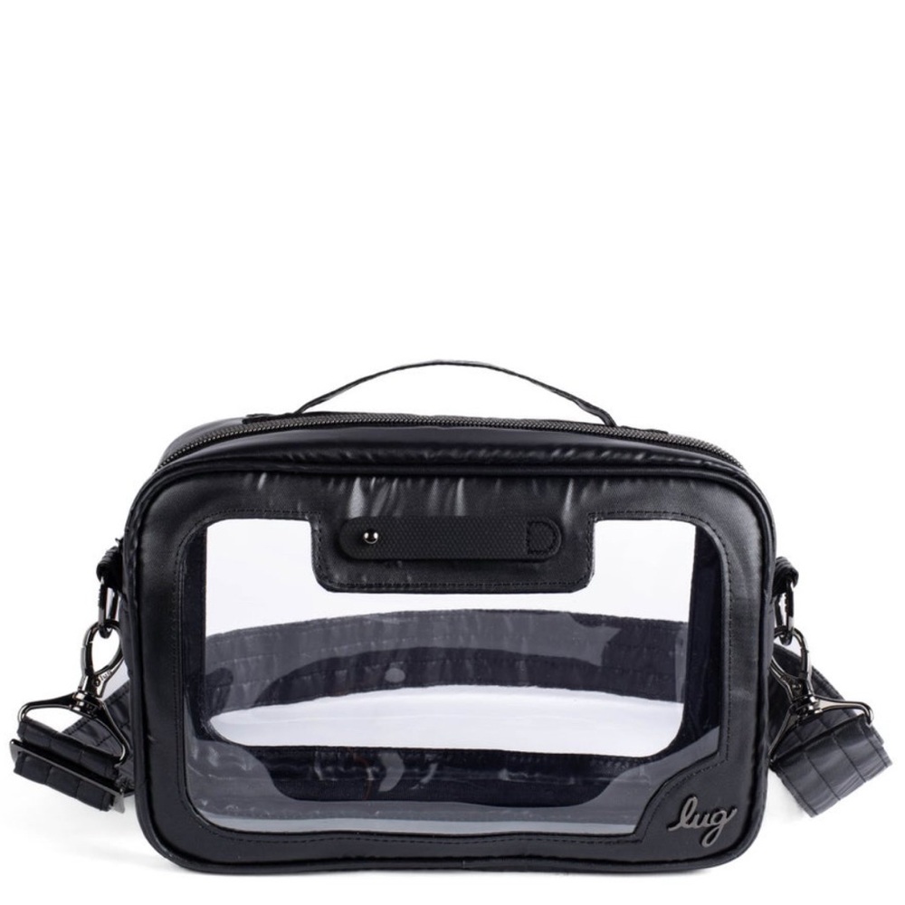 Lug Carriage Clearview Crossbody Bag NWT Metallic Silver or Black - Picture 8 of 16